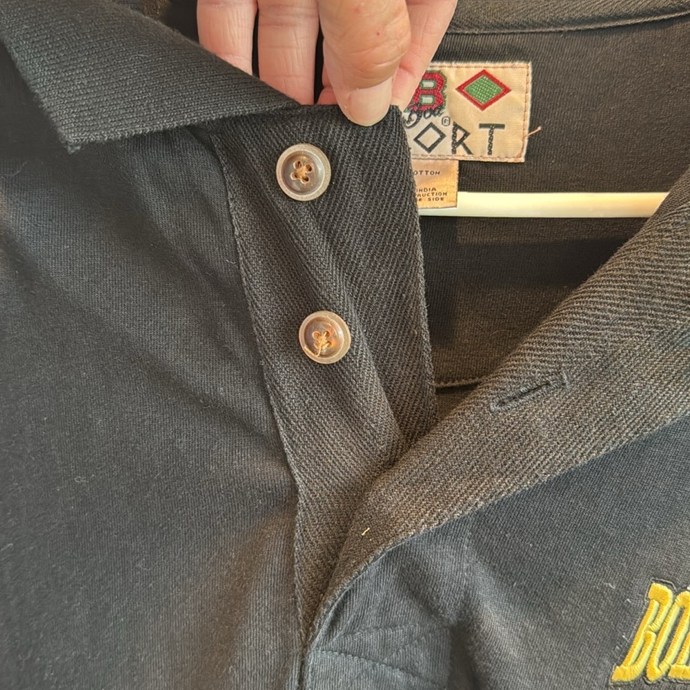 vintage black Purdue Boilermakers polo shirt from 1997 Almo Bowl size XL - tall - Picture 5 of 11